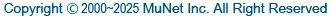 Copyright &copy; 2000-2018 Munet Inc. All Rights Reserved.
